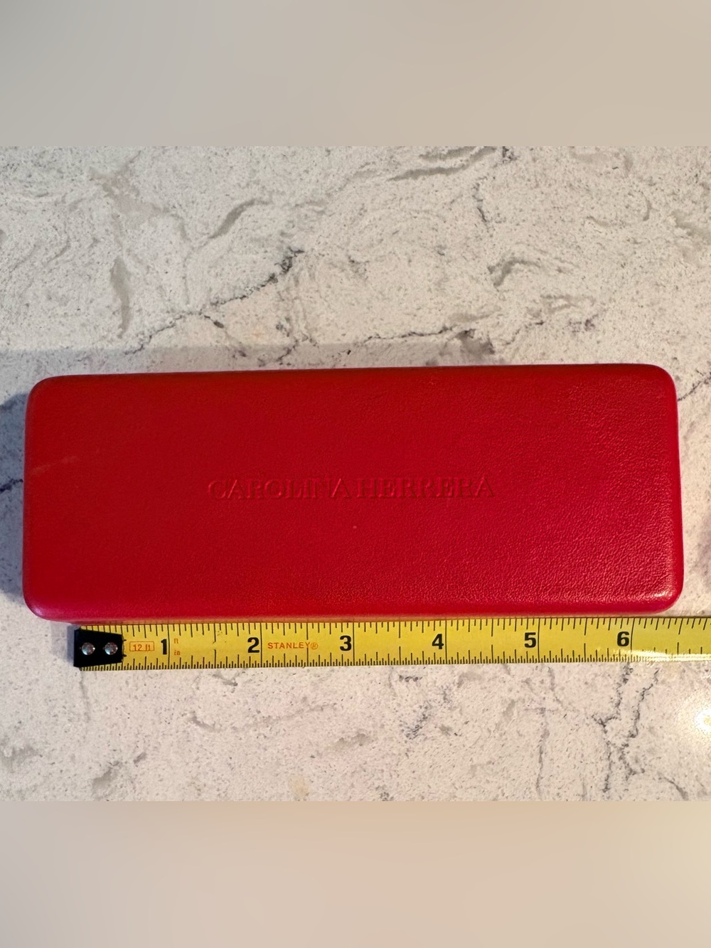 Carolina Herrera Red Leather Eyewear Case